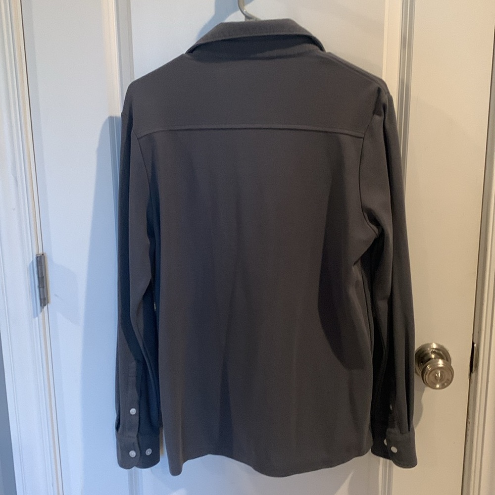 Criquet Long Sleeve Player's Polo Shirt, Size S, Grey - Picture 6 of 6